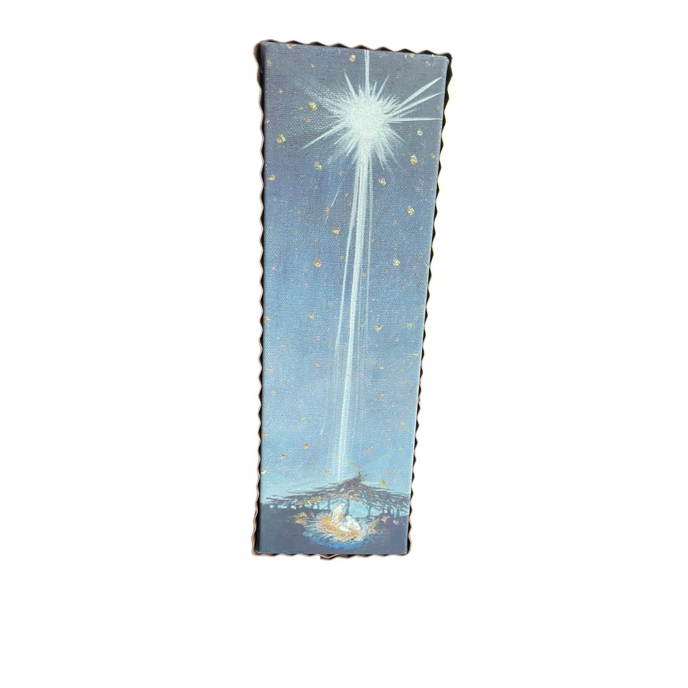 Nativity Star Canvas Wall Art Holiday Christmas Religious‎ Decor